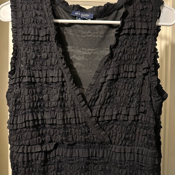 MAX EDITION Black Stretchy Lace XL Dress - Picture 4 of 12